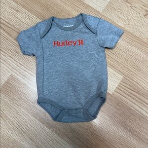 Hurley Gray Baby Onesie. Casual Athleisure Sporty